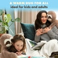 thumbnail image 5 of Huggle Healers Weighted Stuffed Animals for Adults, Teens and Kids - 40 Inch Long Plush Arms for Hugs - 4.5lb Sloth Stuffed Animal Plushies - Kigi Sloth, 5 of 8
