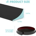 thumbnail image 2 of chalian Shower Threshold Water Dam,Walk in Shower Water Guard, Shower Dam Water Barrier Bathroom Sink Splash for Dry And Wet Separation Caulk Seal Strip Edge Trim (98Inch, Black), 2 of 14