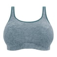 thumbnail image 3 of Goddess Non Wire Sports Bra (6913),42DDD,Teal Heather, 3 of 5