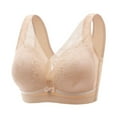 thumbnail image 2 of YHAJDS Women's Seamless Comfortable Daily Bra， Women's Tank Top Bra Lace Wireless Comfortable Breathable Side Support Side Boobs Lift, 2 of 3