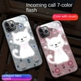 thumbnail image 2 of OPPO A57 A77 A96 A93 A76 A16 A15 A15S A94 A74 A95 A92 A52 A53 A54 A12 A7 A5S Reno 8 7 Pro 6 Lite 6Z 5Z 8Z 7Z 5 5F 4 Gatos Robusto Sonido De Vidrio Activado Pajarita Ligera Estuche Avanzado, 2 of 3
