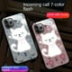 thumbnail image 2 of OPPO A57 A77 A96 A93 A76 A16 A15 A15S A94 A74 A95 A92 A52 A53 A54 A12 A7 A5S Reno 8 7 Pro 6 Lite 6Z 5Z 8Z 7Z 5 5F 4 Gatos Robusto Sonido De Vidrio Activado Pajarita Ligera Estuche Avanzado, 2 of 3