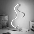 thumbnail image 3 of LINLIN Spiral LED Table Lamp, Modern 3 Colors Dimmable Desk Lamp 12W Bedside Table Lamp Night Light for Bedroom Living Room Office, 3 of 5