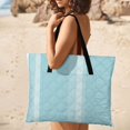 thumbnail image 4 of White Duck Blue Striped Background Waterproof Picnic Blanket with Foldable Zipper, Suitable for Outdoor Use, Suitable for Travel, Camping, Beaches, Parks, Grasslands, Picnic Blanket Accessories, 4 of 7