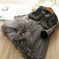 thumbnail image 2 of Toddler Girls' Dresses Kids Baby Fall Winter Tulle Long Sleeve Clothes Princess Dresses for Girls Size 4-5T, 2 of 7
