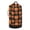 Orange Black Plaid, variant on Large Capacity Drawstring Laundry Backpack Portable Dirty Clothes Hamper Hearts