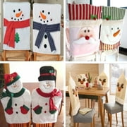 Cute Christmas Chair Covers Snowman Santa Claus Deer Christmas Decoration Dinner