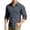 Gray, variant on Men's Workwear Shirt Long Sleeves Stand Up Collar Casual Shirt Breathable Mesh Quick Dry Outdoor Work Clothes With Multiple Pockets