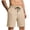 Khaki, variant on EOYWHK Men Shorts Athletic with Pockets Elastic Waist Athletic Shorts for Men Soft Lightweight Breathable for Basketball Running Gym Active Army Green, Size L