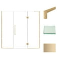 thumbnail image 4 of Transolid Ehtf755277610c-T Elizabeth 76" High X 75-1/2" Wide Hinged Semi Frameless Shower, 4 of 7