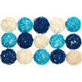 thumbnail image 5 of 10 Pcs Wicker Rattan Balls Decorative Orbs Vase Fillers For Craft, Party 5cm Blue, 5 of 5