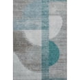 thumbnail image 2 of Addison Rugs Mayfield Premium Machine Washable Transitional Geometric Teal Rectangle Rug, 10' x 14', 2 of 7
