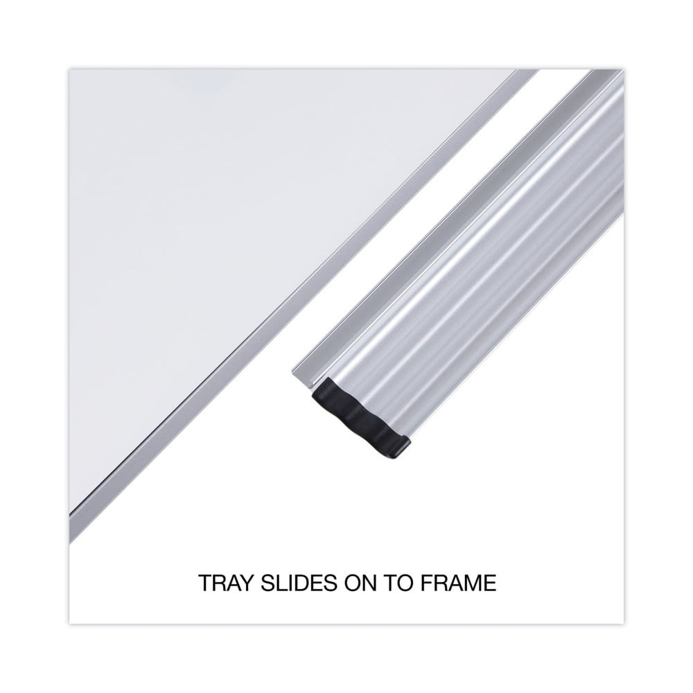 Universal Dry Erase Board, Melamine, 36 x 24, Aluminum Frame -UNV44624