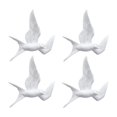 thumbnail image 1 of 4x Nordic Resin Swallows Birds Wall Ornament Up, 1 of 9