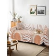 thumbnail image 3 of Orange Sunshine Couch Cover, Lines Retro Abstract Middle Century Sofa Cover Blanket for 3 Cushion Couch, Sectional Sofa Slipcover Furniture Protector for Living Room Bedroom 71''x134'', 3 of 9