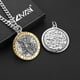 thumbnail image 4 of Collar HZMAN Saint Michael de acero inoxidable para hombre, 4 of 6