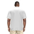 thumbnail image 6 of Cafe Luna Men's and Big Men's Yarn-Dyed Panel Shoort Sleeve Woven Shirt, Size S-4XL, 6 of 7