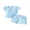 Sky Blue, variant on Cenuakty Toddler 6M 12M 18M 2T 3T 4T 5T Baby Boy Summer Outfit Casual Striped Button V Neck Short Sleeve Tops and Shorts 2 Pcs Set