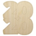 thumbnail image 1 of 2020 Stacked Graduation Wood Shape Unfinished Piece Cutout Craft DIY Projects - 6.25 Inch Size - 1/4 Inch Thick, 1 of 7