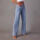 thumbnail image 2 of Pantalones vaqueros holgados de pierna ancha para mujer, pantalón vaquero Sexy de longitud completa, cintura alta, verano, nueva moda, 2 of 5