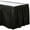 Black, variant on ELEGANI 21' X 29" Plastic Table Skirt | Durable, Reusable, and Easy to Care For | for Indoors and Outdoors- Silver