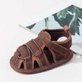 thumbnail image 6 of Gubotare Baby Boy Shoes Kids Summer Outdoor Sandals, Boys Closed Toe Sport Sandals Size 4 (Coffee,Infant 4), 6 of 9