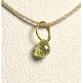 thumbnail image 3 of 0.22cts Natural Canary 3x2.5x2mm Diamond 18K Gold Pendant | 1 Bead |, 3 of 3