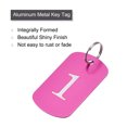 thumbnail image 4 of Aluminum Metal Key Tag, 1-35 Number Tag, ID Tag with Ring 2x1.2inch Rose Red Rectangle Blank for Decoration, 35pcs, 4 of 5