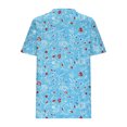 thumbnail image 5 of Blouses for Women, Womens Round Neck Fashionable Casual Short Sleeved Spring/summer Top, 5 of 5