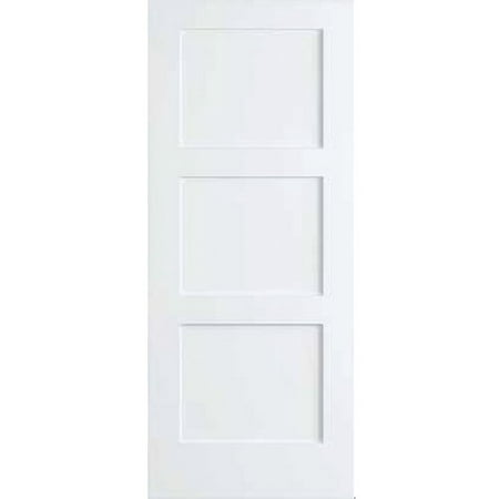 Kimberly Bay Paneled Solid Manufactured Wood Primed Shaker Standard