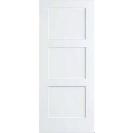 Kimberly Bay Paneled Solid Manufactured Wood Primed Shaker Standard Door