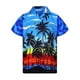 thumbnail image 1 of Sonducket Camisa de manga corta para hombre, informal, de moda, de secado rápido, holgada, con estampado de vacaciones, ropa de playa para fiestas y Camisetas Azul/XL Sonducket AP012201-13, 1 of 6