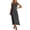 Dark Gray, variant on Lovzfmll Women's Sundress, Solid Color V-Neck Sleeveless, Vacation Maxi Dress Light Blue, S
