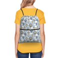 thumbnail image 4 of Vsdgher Balloon Vintage Drawstring Backpack Water Resistant String Bag Sports Sackpack Gym Sack for Men Women, 4 of 6