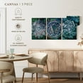 thumbnail image 5 of Elephant Stock Sacred Mandala Symbol Wall Art - Horizontal Multi Panel Canvas - Living Room Wall Decor - Decor Elements Multi Panel - Teal And Purple Decor - 56" x 27", 5 of 8