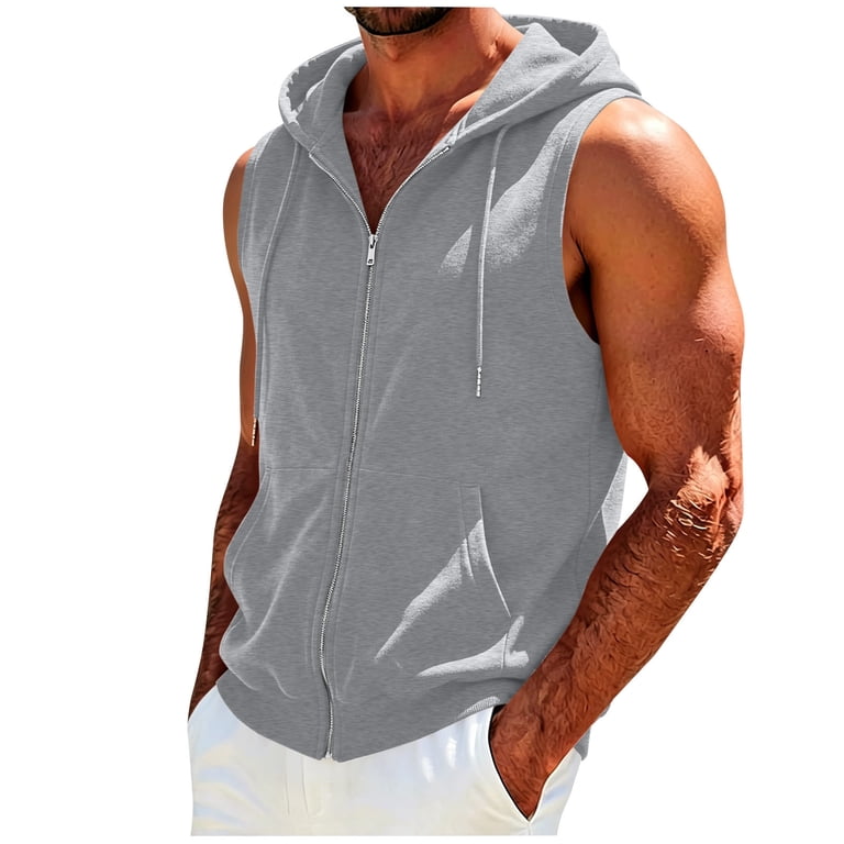 トップス 00's tornado mart Sleeveless Hoodie Vest TKLPEHG Women's Sleeveless Hooded Zip-Up Vest Lightweight Casual
