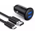 thumbnail image 2 of Cargador Automóvil 2.1a Doble Usb Con Cable V8 Micro Usb, 2 of 7
