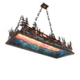 thumbnail image 6 of Meyda Tiffany 137642 Deer Through The Trees 9 Light 50" Wide Linear Pendant - Copper, 6 of 7