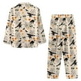 thumbnail image 7 of Renewold Halloween Pajamas for Women Set 2 Piece Long Pants Sleepwear Sets Size 3XL Witch Skull Spider Web Soft Comfy Night Wear V-Neck Loungewear House Wear for Ladies, 7 of 7