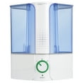 Equate Warm Mist Humidifier, Visible, Filter Free, White & Blue, Top