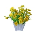 thumbnail image 2 of Visland Artificial Flower Plants Artificial in Picket Fence Pot for Indoor Office Wedding Home Decor, 2 of 2