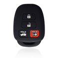 thumbnail image 1 of Dobrev Black Silicone 4 Buttons Smart Key Case Cover Bag Fob Holder for Toyota RAV4 Corolla Camry Venza Avalon Replacement Key Fob HYQ12BDM (Black), 1 of 6