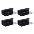 thumbnail image 1 of Chok 4Pcs Floating Wall Shelves Self Adhesive Floating Corner Shelves Small Display Shelf, 1 of 6