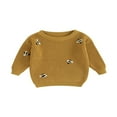 thumbnail image 1 of Baby  Neck Sweaters Long Sleeve Loose Knitted Pullovers, 1 of 7