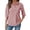 Red, variant on Bovxnpu Office Shirt Long Sleeve Shirt Striped 3/4 Sleeve Collared Button Office Shirt For Work Wear Summer Tops (Women's or Women's Plus)