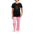 thumbnail image 4 of CafePress - Wild Irish Rose Pajamas - Women's Short Sleeve Print T-Shirt and Pants Dark Cotton Pajama Set, 4 of 7