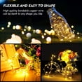thumbnail image 2 of 33 Ft 100 LED Battery Powered Fairy String Lights, Silver Wire String Lights | Waterproof & Ideal for Outdoor & Indoor LED , Warm White 2 Pack, 2 of 10