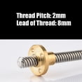thumbnail image 4 of <p>Screw Rod, T8 Screw, 8mm Trapezoidal High Temperature Resistance For 3D Printer Replacement Parts</p>, 4 of 7