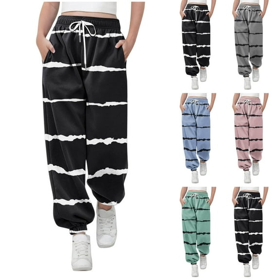 Sweatpants for Children Children Sports Pants Boys Full Length Pants Children Long Pants Wearing Lantern Pants With Pockets Outside Athletic Pants for Workout, Jogging, Running BlackA 9 Years