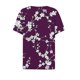 thumbnail image 4 of Fiudx Ofertas Flash Artículos En Oferta Blusa de Manga Corta Estampada a La Moda para Mujer, Blusas Informales con Cuello En V, 4 of 5